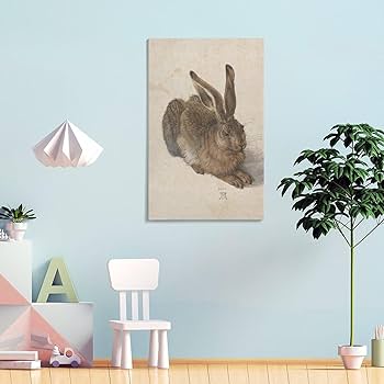 アルブレヒト・デューラー　水彩画　「うさぎ」　複製画 アルブレヒト・デューラー 水彩画 「うさぎ」 複製画 アル