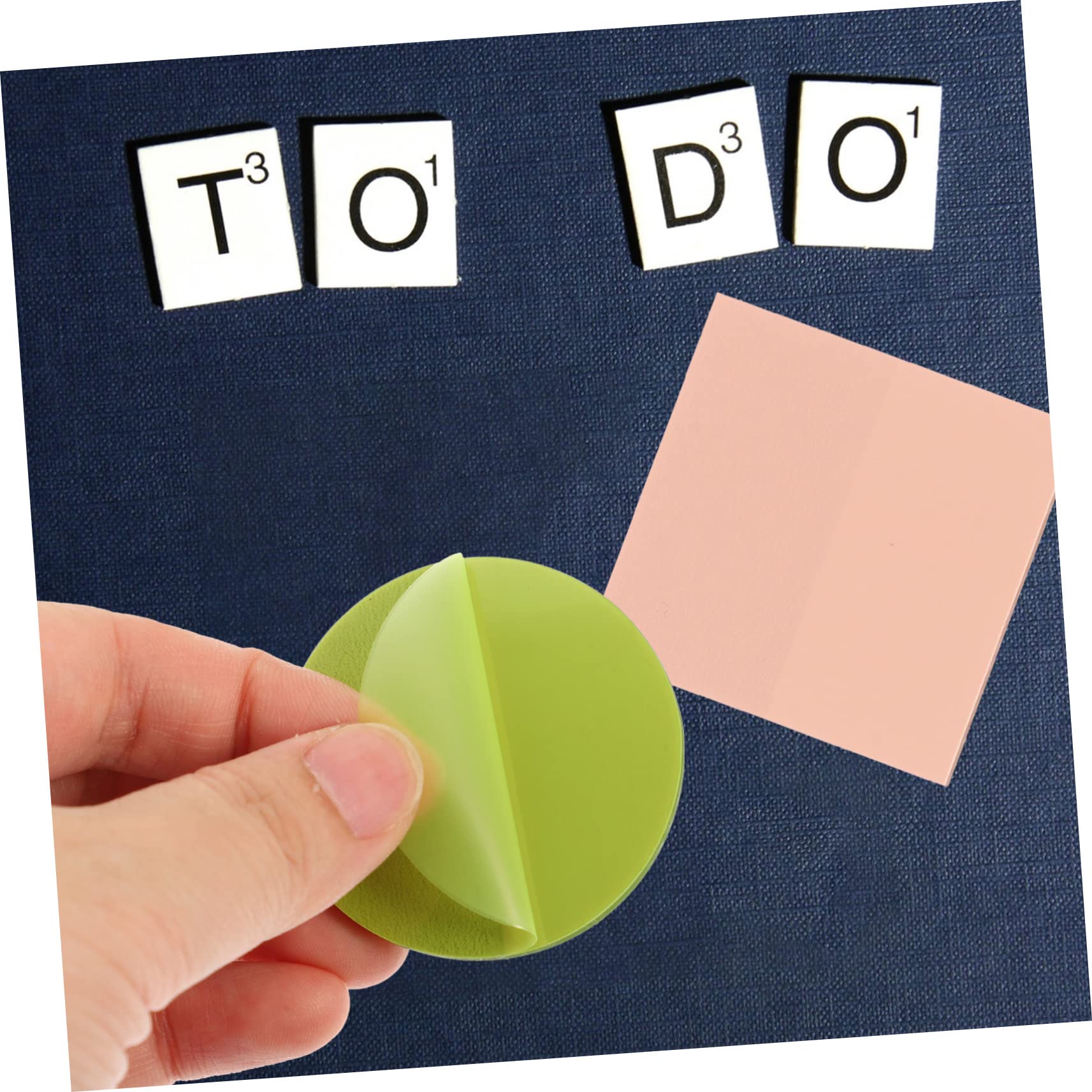 TEHAUX 18sätze Farbigen Selbstklebenden Notizzetteln Praktische Memo Pads Für Büro Und Schule Abnehmbar Einfach Zu Beschriften Runde Und Quadratische Form