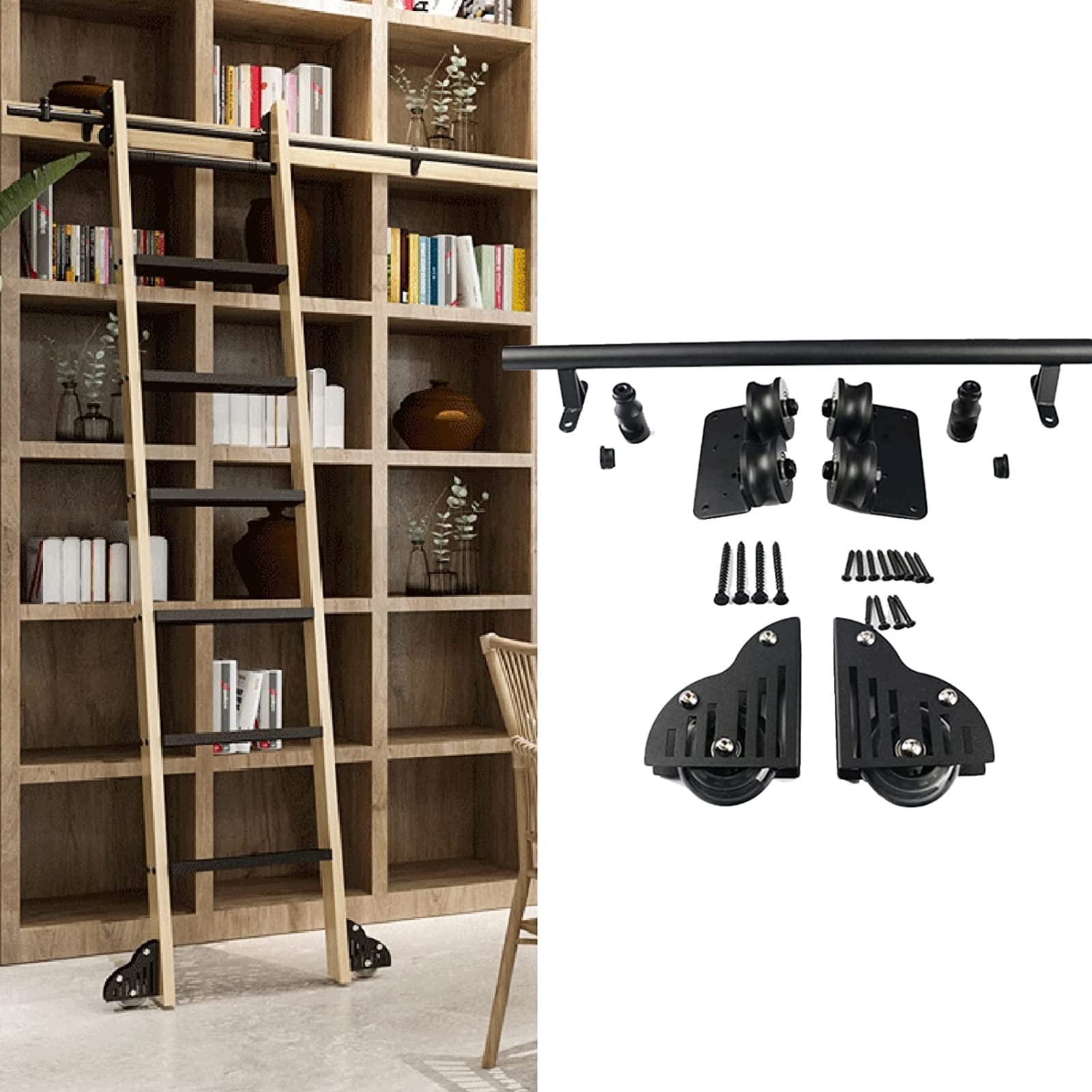Custome Sliding Ladder Kit CUSTOM SERVICE HARDWARE, INC. QG Rolling