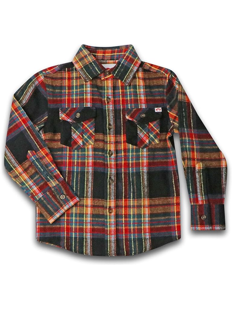 Blue Appaman Flannel Shirt (Toddler/Little Kids/Big Kids)