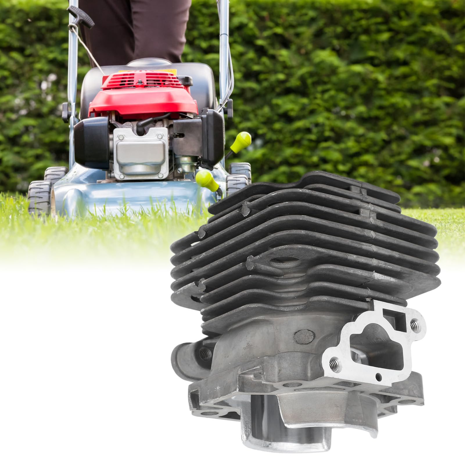 Kit de pistón de cilindro Piezas de cortacésped de aleación de aluminio de fácil instalación de 42 mm para Oleomac 746 Componente de repuesto duradero para reparación de motores