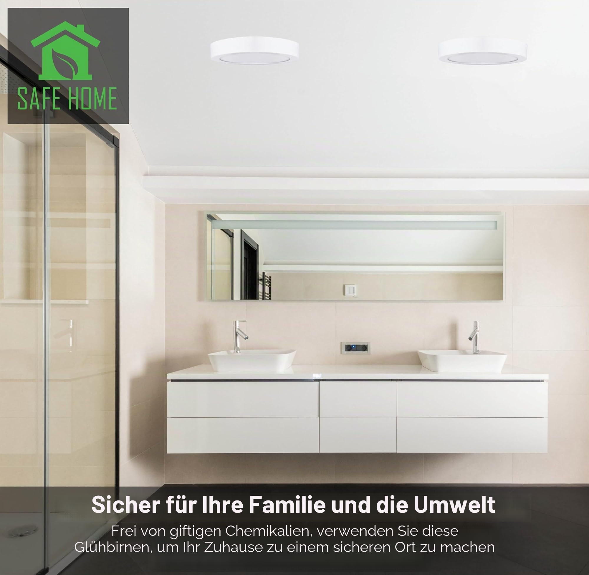 LED-Deckenleuchte, 20 W, Küchenleuchte, Kaltweiß 6500 K (5 Stück)