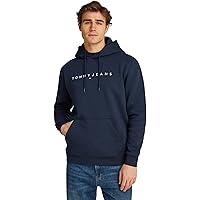Tommy Jeans Tjm Reg Linear Logo Hoodie Ext Dm0Dm20746, Felpa con Cappuccio