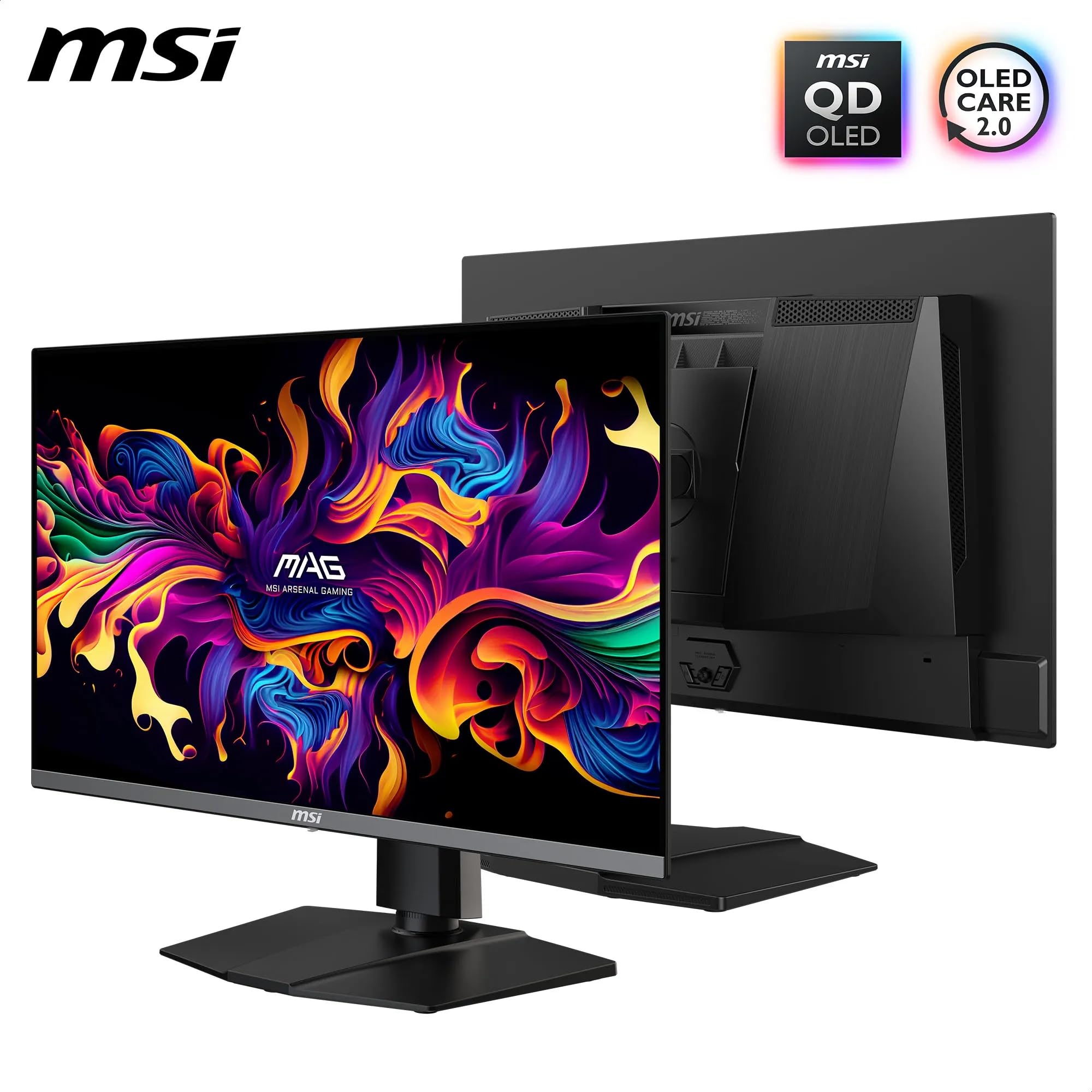 MSI MAG 272QP QD-OLED X50 Moniteur Gaming WQHD 27" OLED Dalle Quantum Dot 2560x1440, 500Hz, 0.03ms, DisplayHDR True Black 500, AMD FreeSync Premium Pro, HDMI 2.1, DP 1.4a, Noir