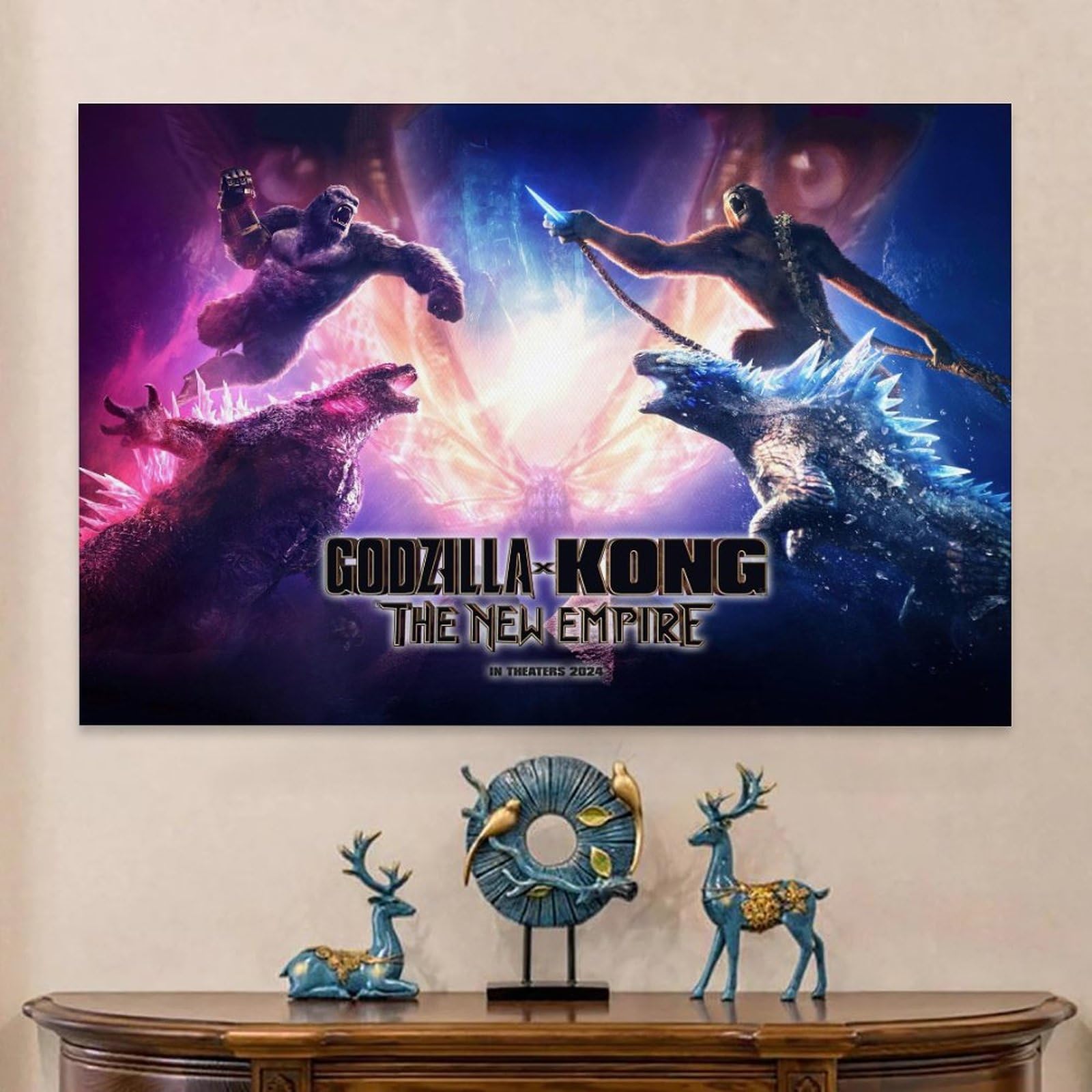 DOGP Godzilla X Kong The New Empire Pôster de filme sem texto para