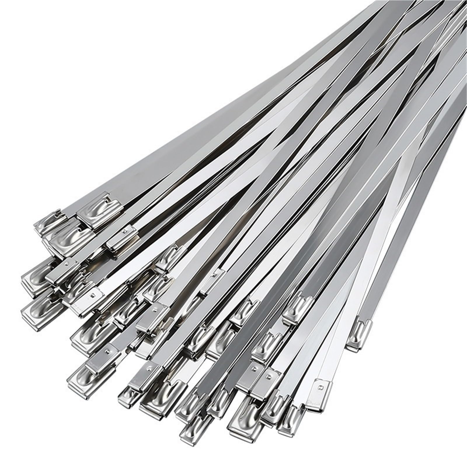 Erhtguo 4.6Mm 120 Pes 4.6/7.9Mm Stainless Steel Metal Cable Ties Multifunctional Self-Locking Zip Exhaust Wrap Coated Locking(,250Mm (9.84Inch))