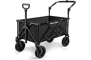 BEAU JARDIN 150L Collapsible Folding Wagon Cart: The Ultimate All-Terrain Push Wagon