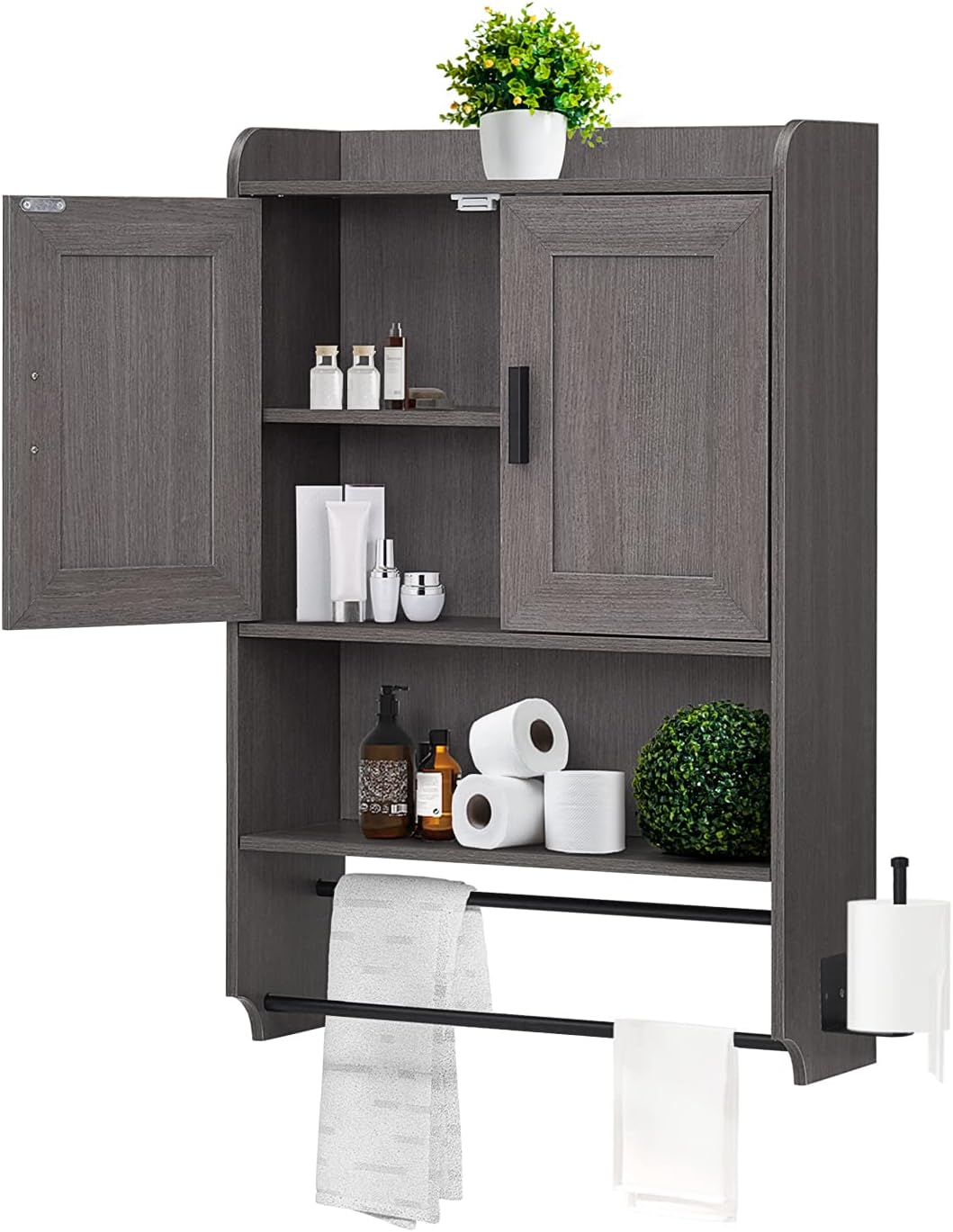 Amazon.com: Mino Kesper Bathroom Wall Cabinet with Adjustable Shelf and ...