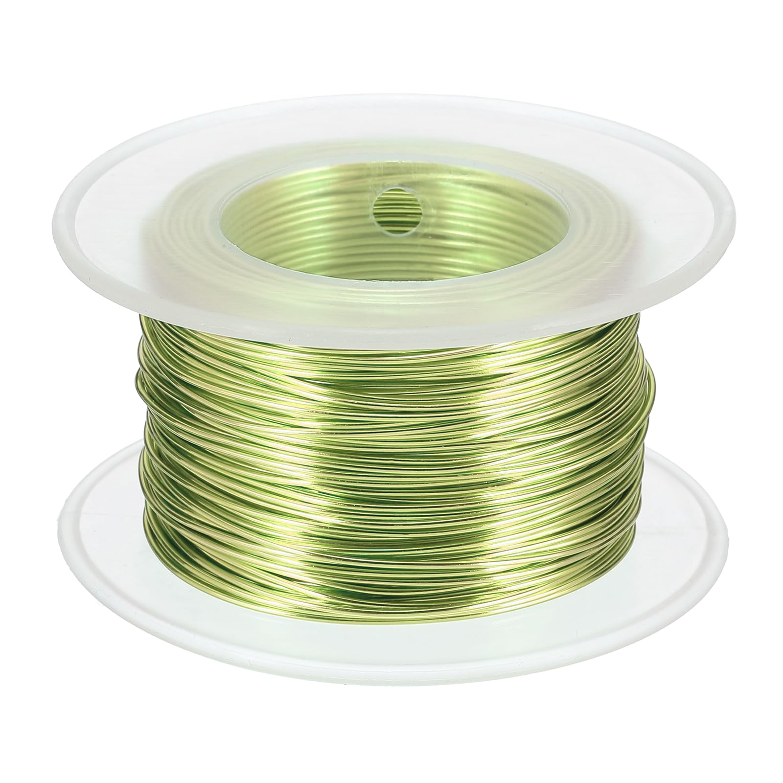 sourcing map 20 Gauge / 0.8mm Anodized Aluminum Wire for Jewelry Craft Making, 102 Feet Bendable Flexible Wire for DIY Home Decor Gardening Sculpture, Grass Green
