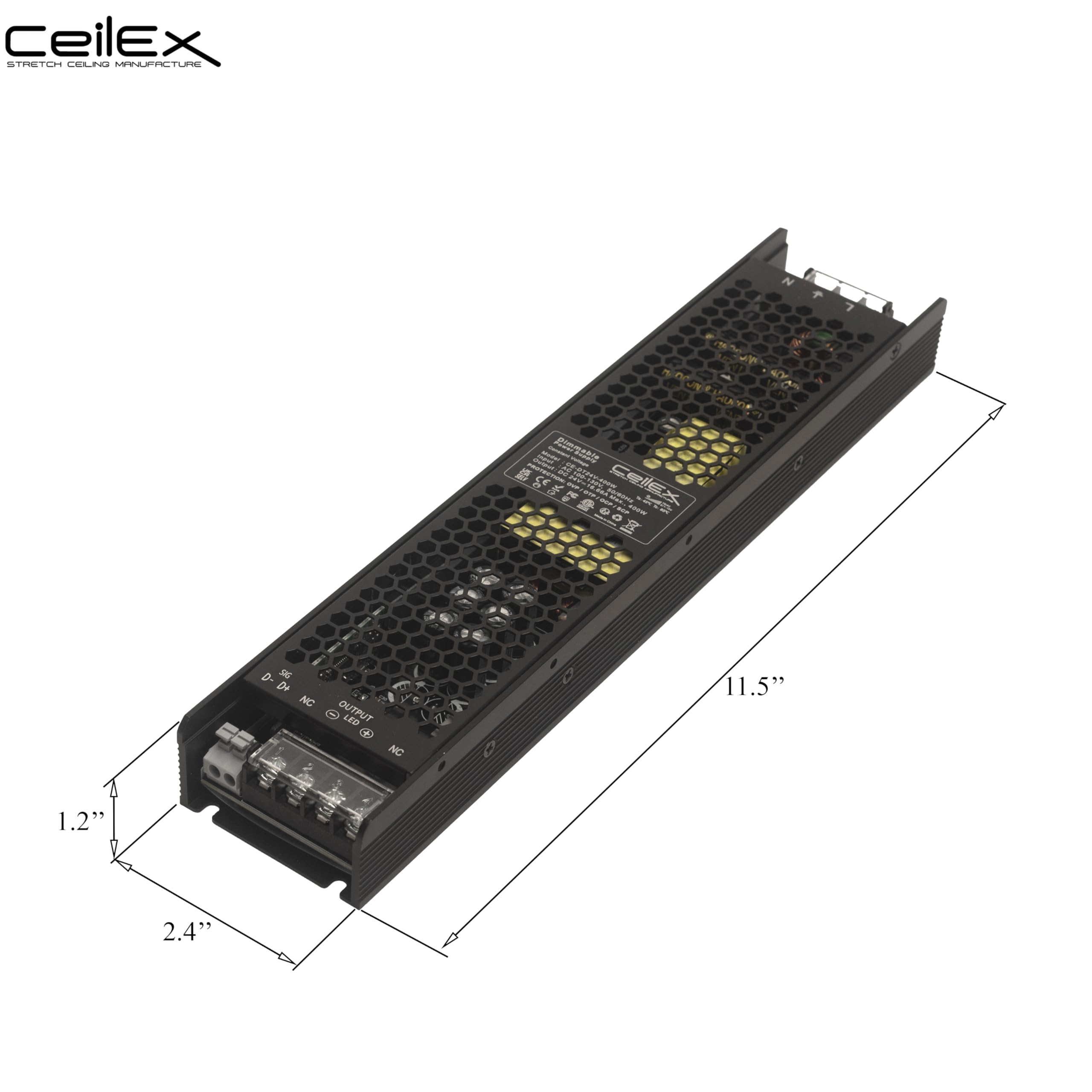 Dimmable LED Driver - 400W 24V Triac -5