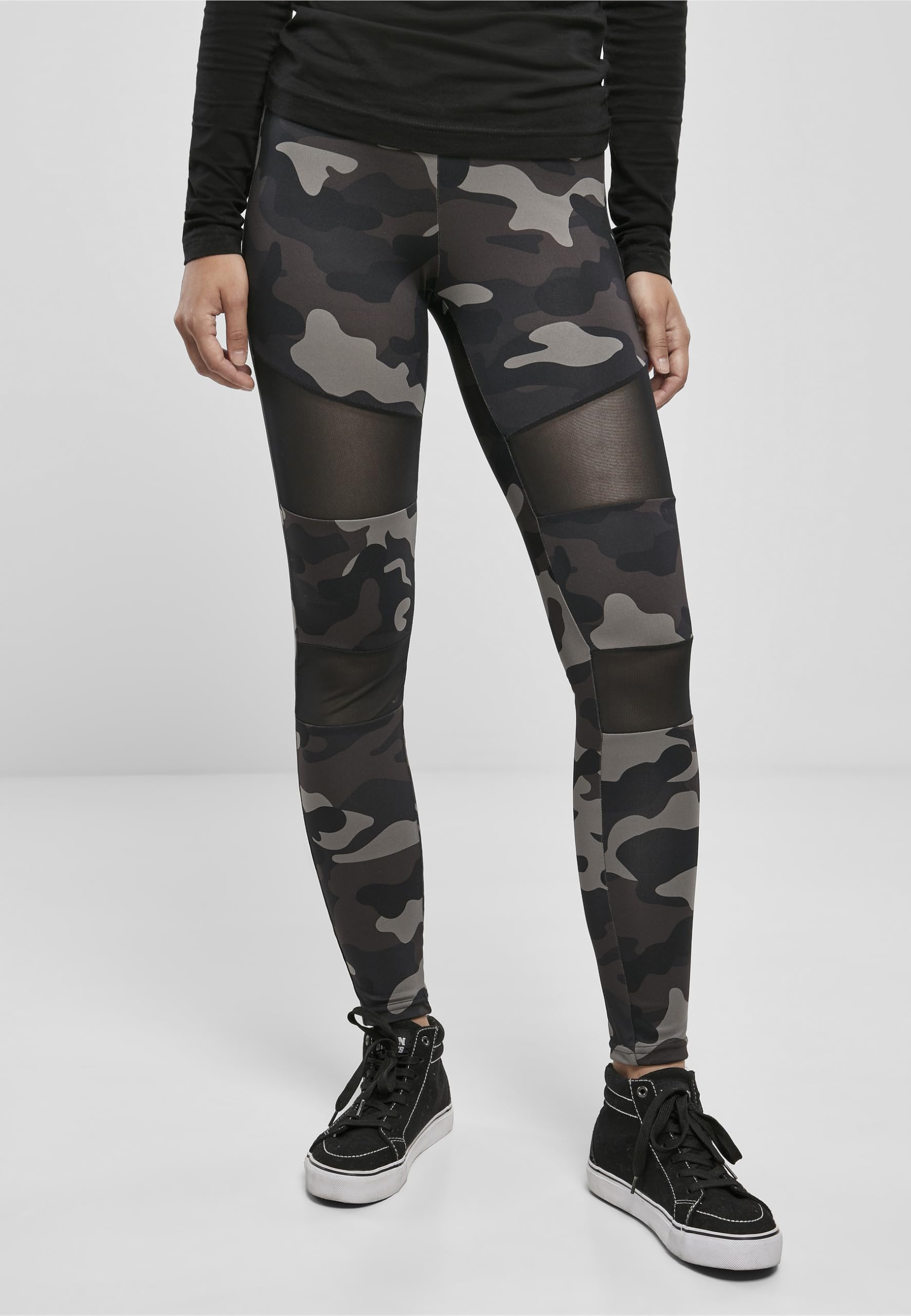 Urban Classics Ladies Camo Tech Mesh Leggings - Leginsy Kobiety