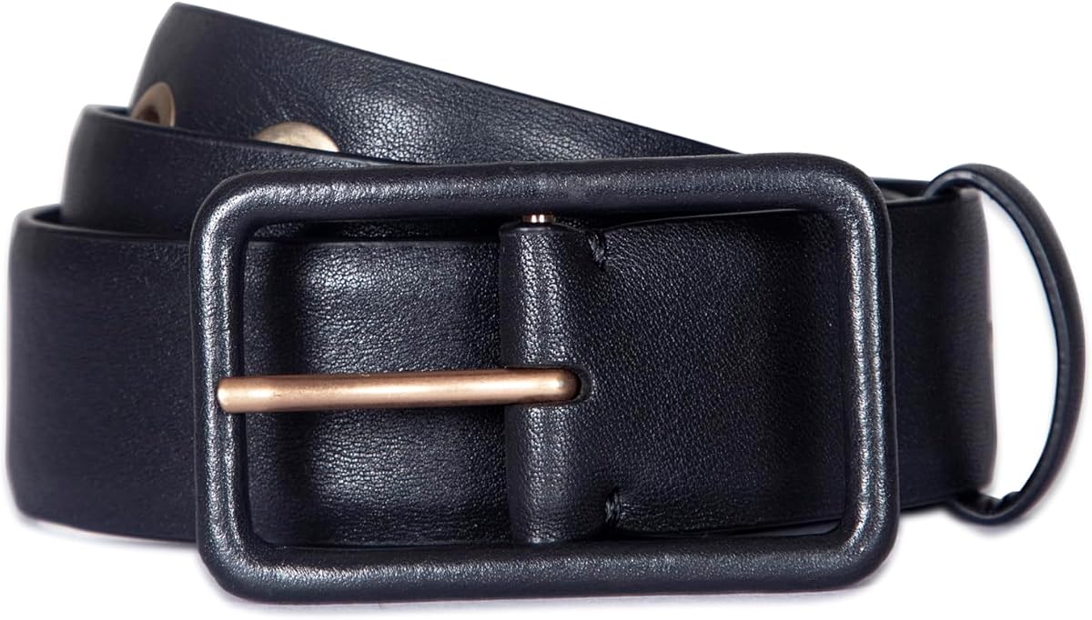 AllSaints Women's 35mm Wrapped Buckle Leather Belt