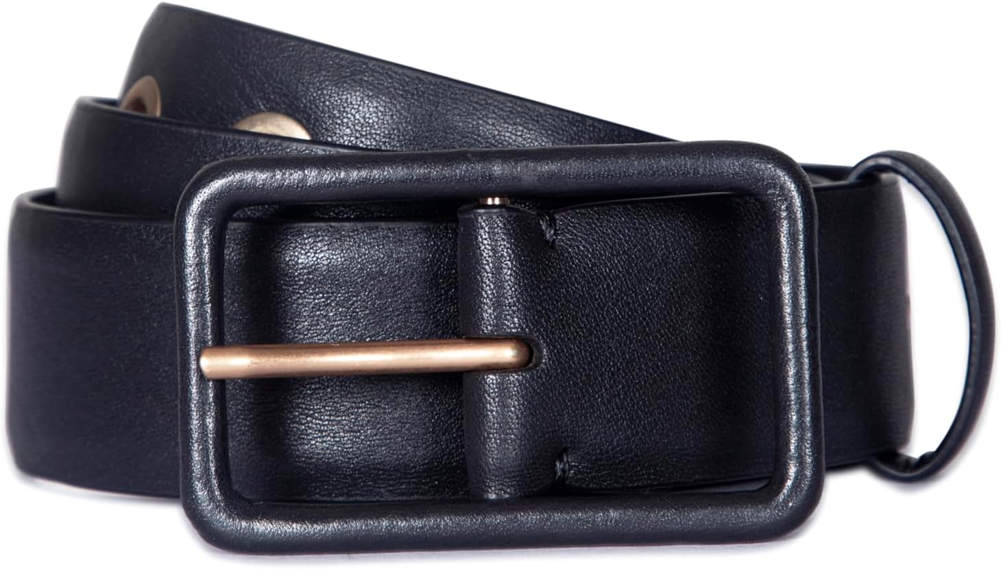 AllSaints Women's 35mm Wrapped Buckle Leather Belt