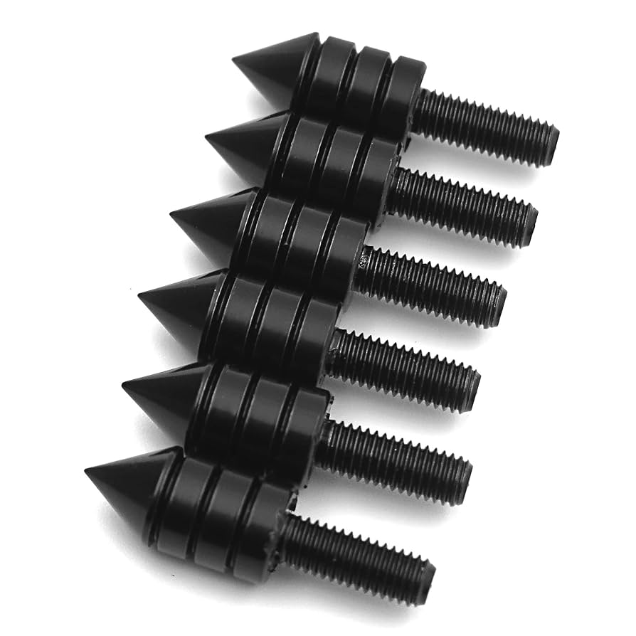 Amazon.com: HTTMT MT218-001-BK (6 pcs) Universal Black Spike
