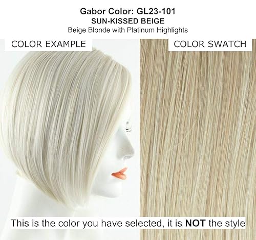 Miniatura 3 de Top Pefect - Peluca de cabello GL 56-60 con clip de 10 pulgadas de largo sintético Flexlite oculta la cabeza de corona adelgazante, paquete de