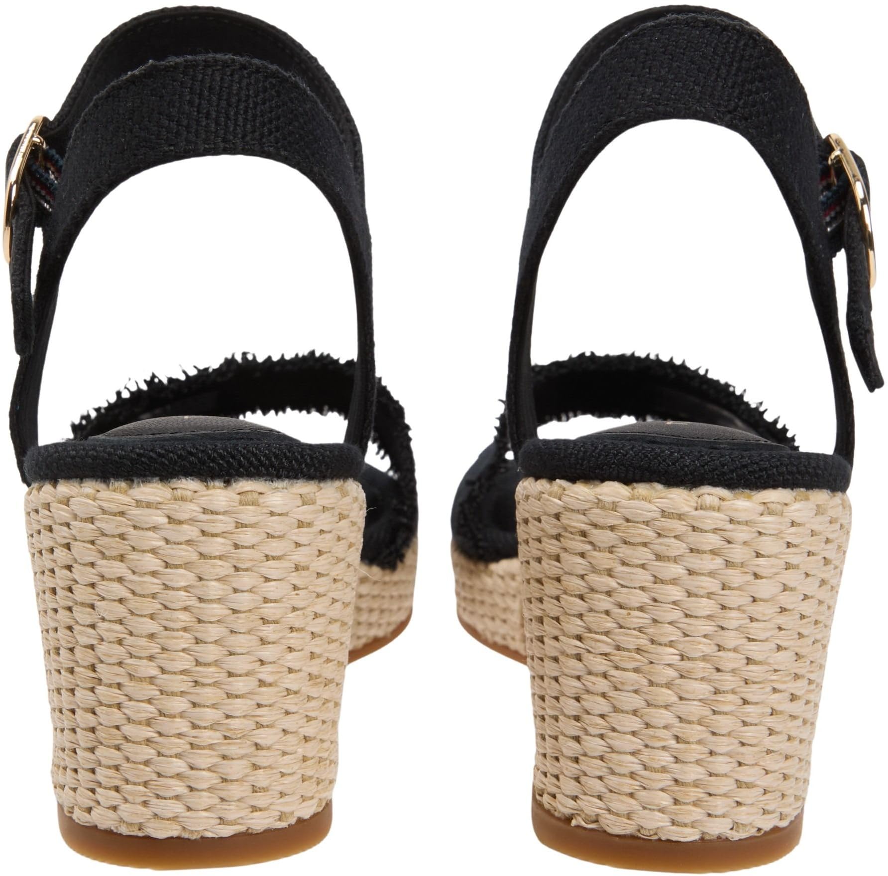 Tommy Hilfiger Damen Mid Woven Wedge Espad Fringe Fw0fw09470Keil-Espadrilles