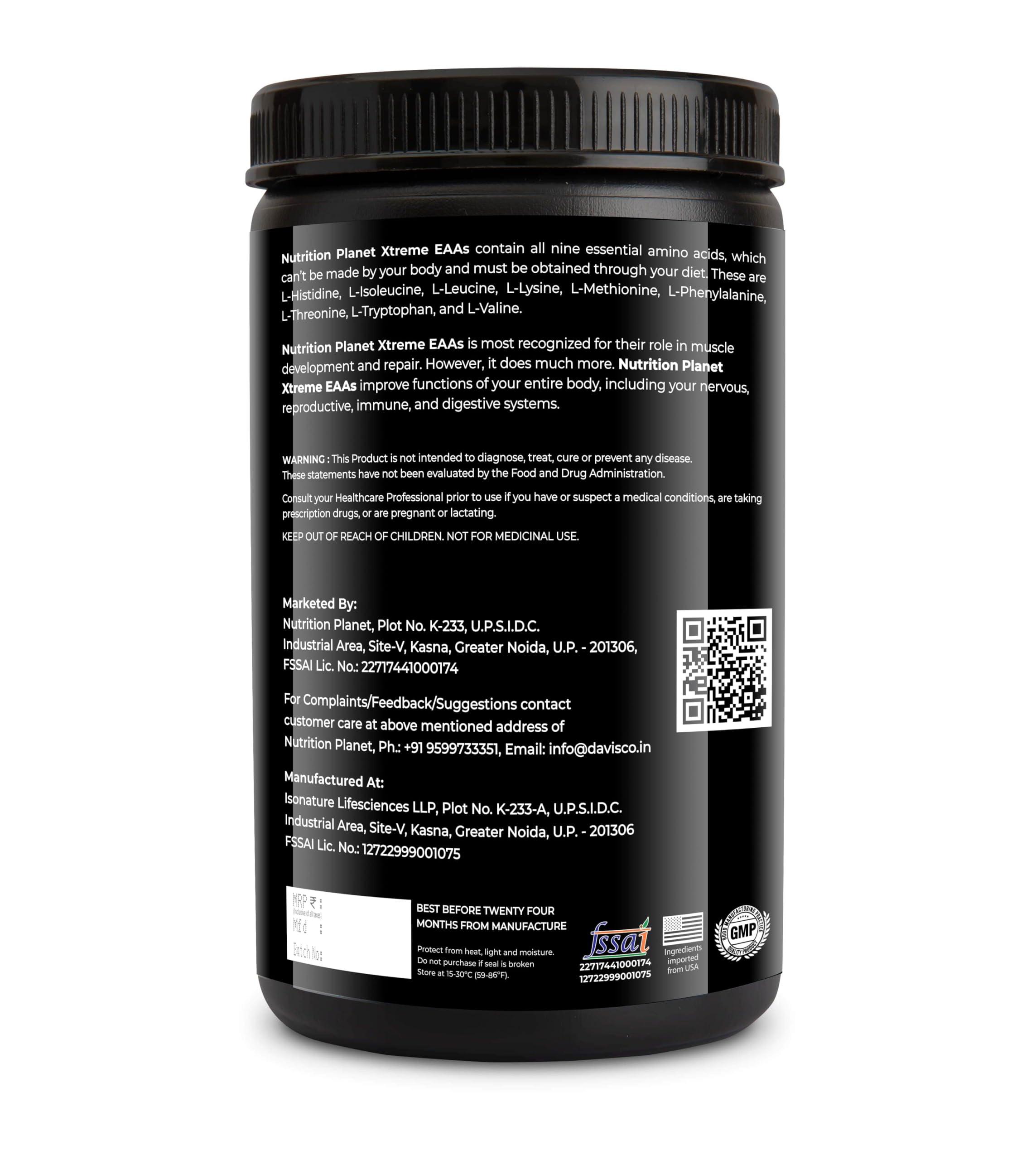 Nutrition Planet Xtreme EAA (Essential Amino Acids) for Intra-Workout/Post Workout (Guava - 300g / 0.66 Lb, 30 Servings) 1