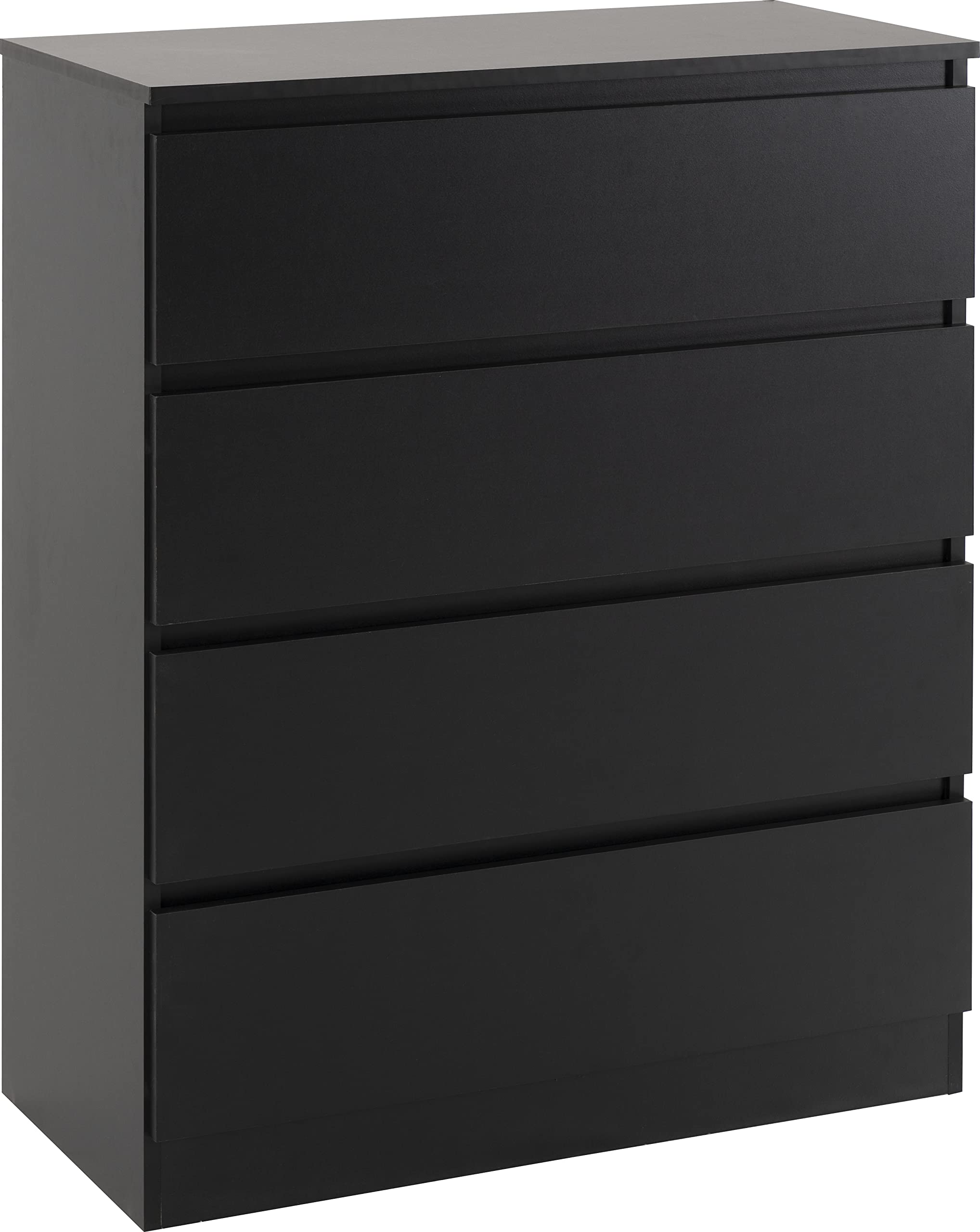 Seconique Malvern 4 Drawer Chest - Black