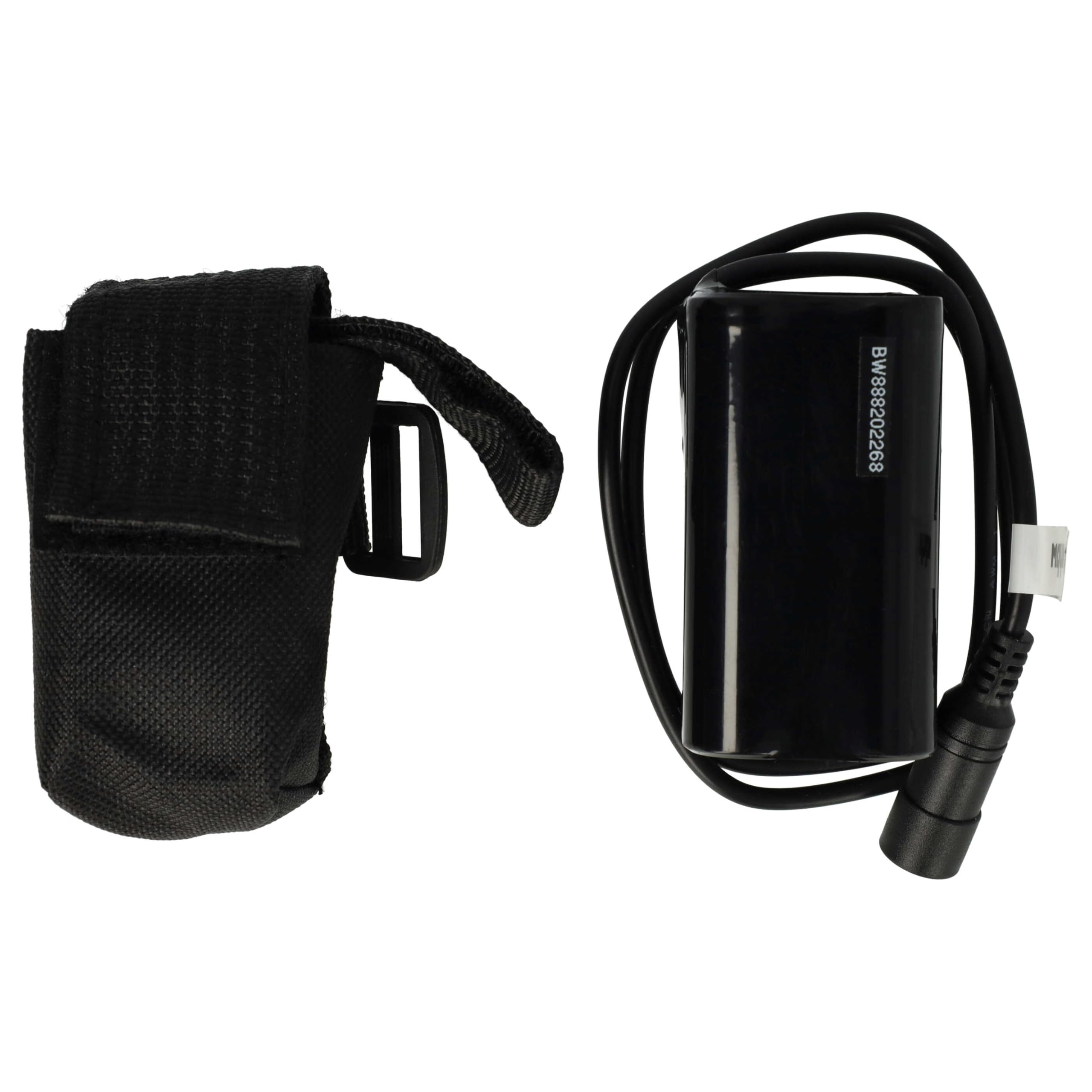 vhbw pacco batteria per faretti, fanalini per biciclette (5200mAh, 8,4V, Li-Ion)