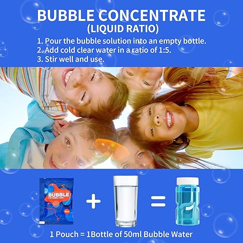 Miniatura 5 de Pistola de burbujas con luces, solución de burbujas, soplador de burbujas para niños pequeños, regalos de fiesta, regalo de cumpleaños, juguetes al