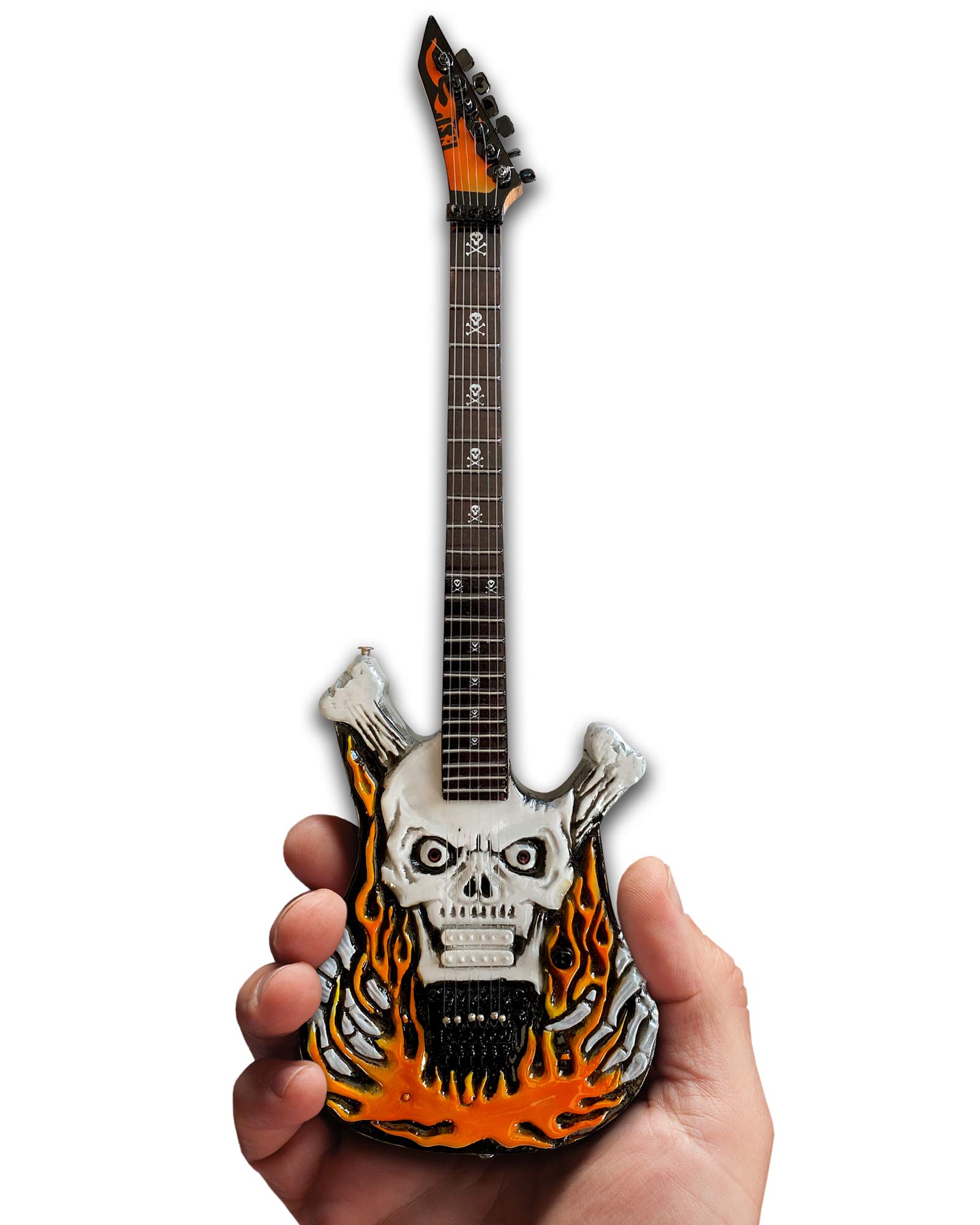 AXE HEAVEN Official George Lynch Signature ESP Flaming Skull Mini