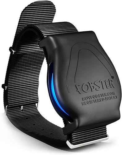 Fobster Pulsera de llavero HID RFID llavero patentado, Negro -