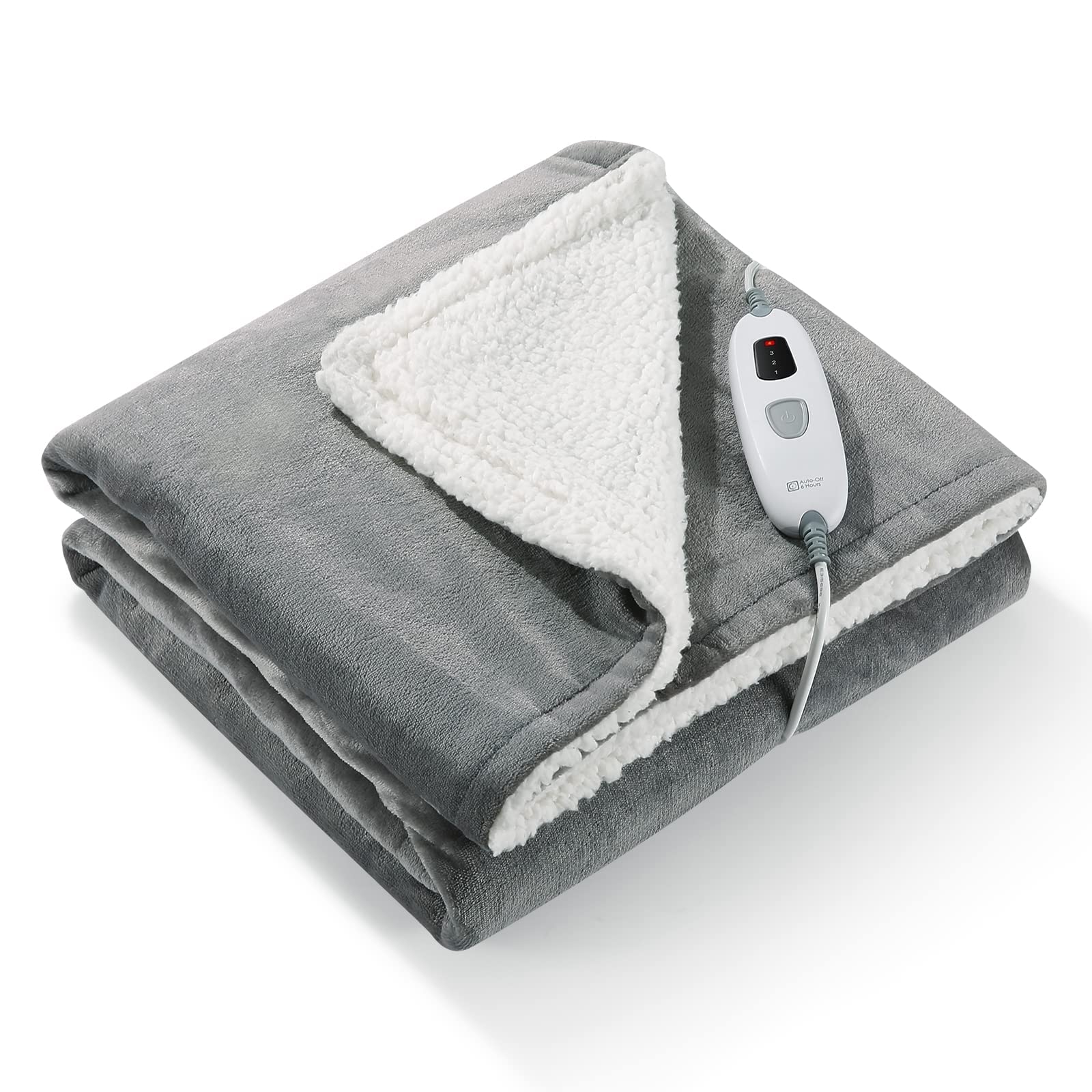 Amazon.com: Electric Heated Throw Blanket, Full Body Warming Soft 50 x 60  Flannel with 4 Heating Levels u0026 6H Auto Off, Machine Washable Blanket for  Home Office Bed Sofa Nap Wrap Body,Gift