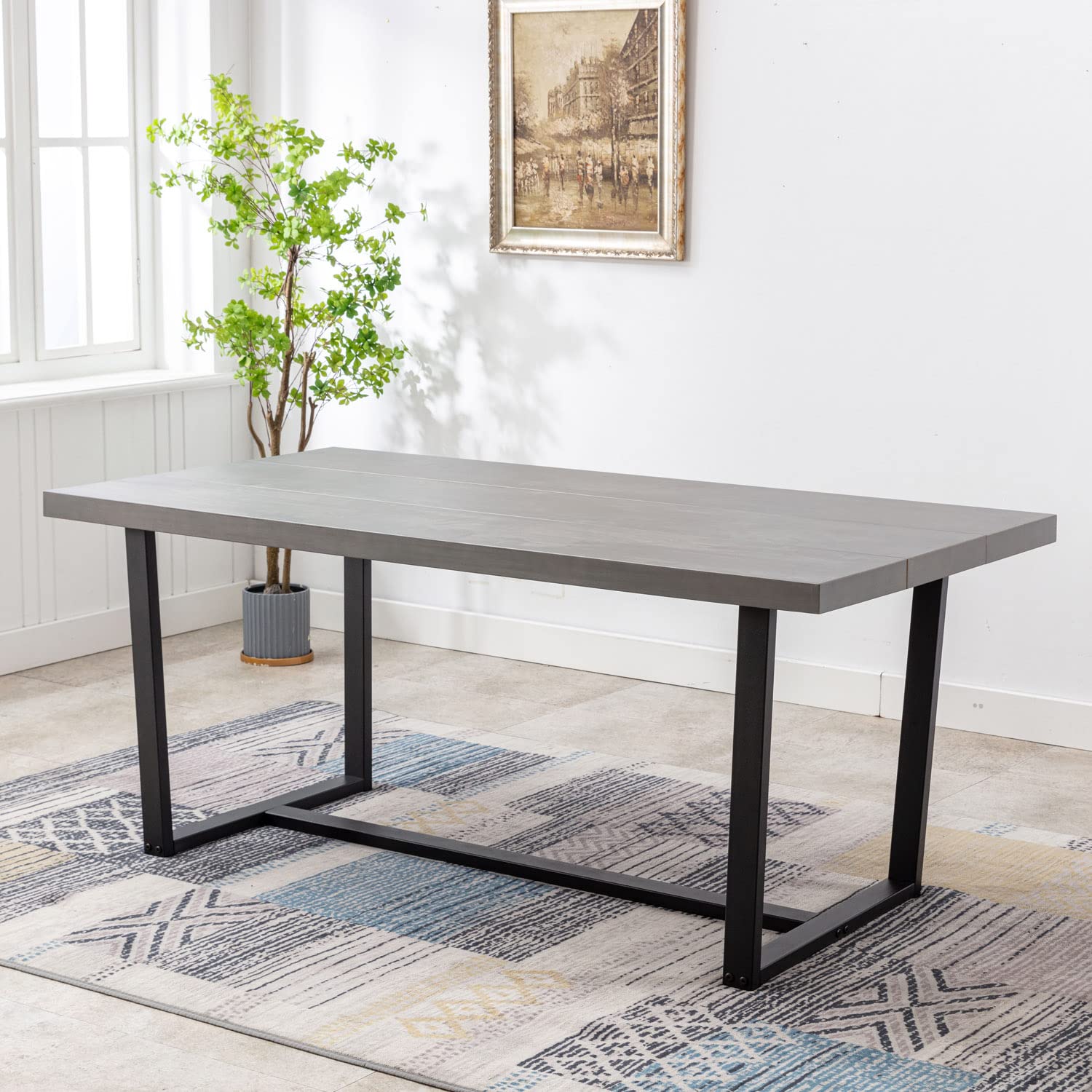 Modern Dining Table 72 Inch