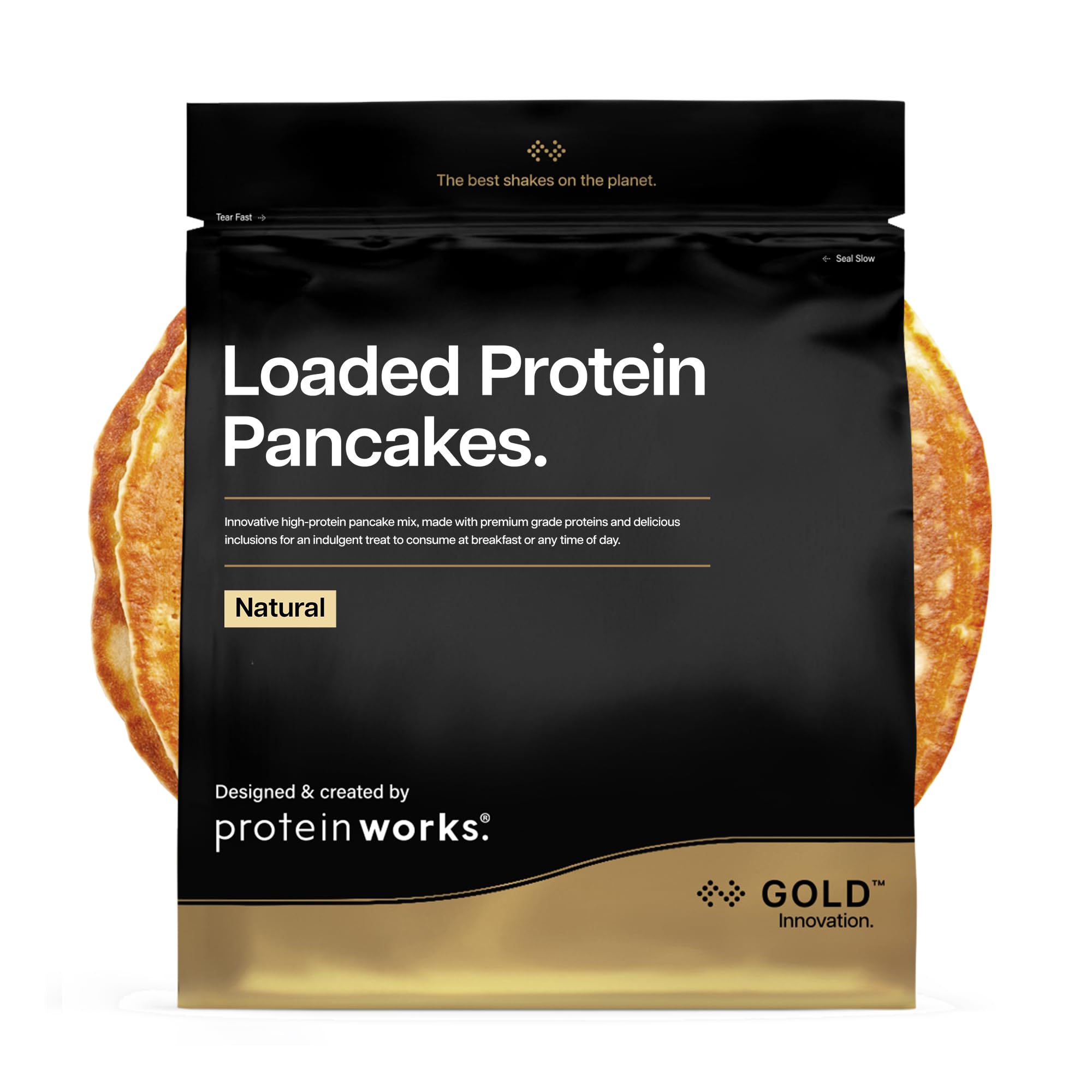 THE PROTEIN WORKS Loaded Pancake Mix | High Breakfast | Low Sugar Snack | Quick & Easy To Make | | Natural | 1 Kg