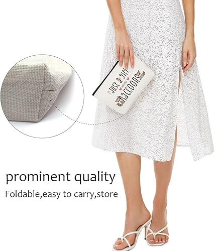 Miniatura 7 de Bolsa de maquillaje de mapache, regalos para mujeres, amantes del mapache, cosas lindas del mapache, mercancía para amantes de los animales,