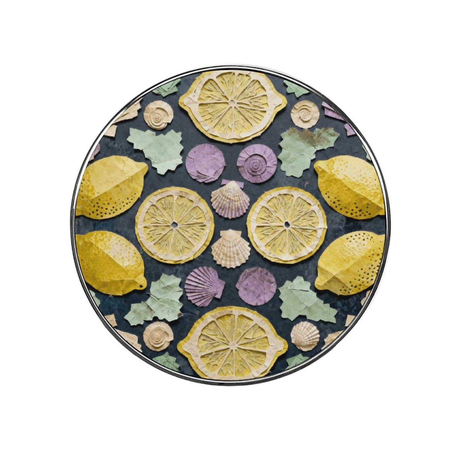 Shell Lemon Collage Magnetic Refrigerator Sticker Glass Strong Fridge Sticker Cute Refrigerator Magnets for Kitchen Office Whiteboard Cabinet Decorative Magnets for Gift