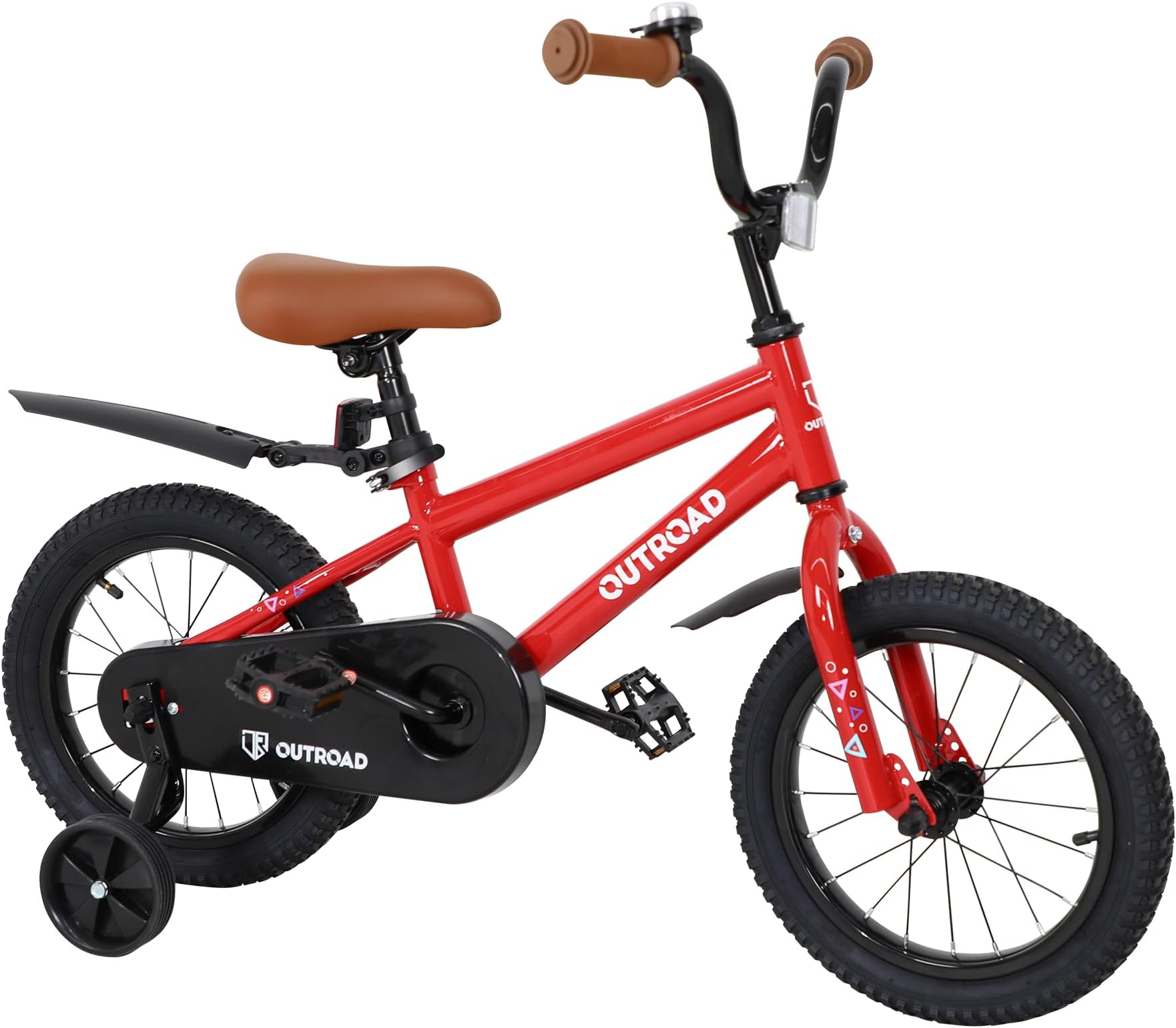 Outroad Kids Bike, Foldable/Classic Children's Bicycle for Boys Girls Age 3-9 Years, 14 16 18 Inch Toddlers Bike with Training Wheels, Multiple Colors