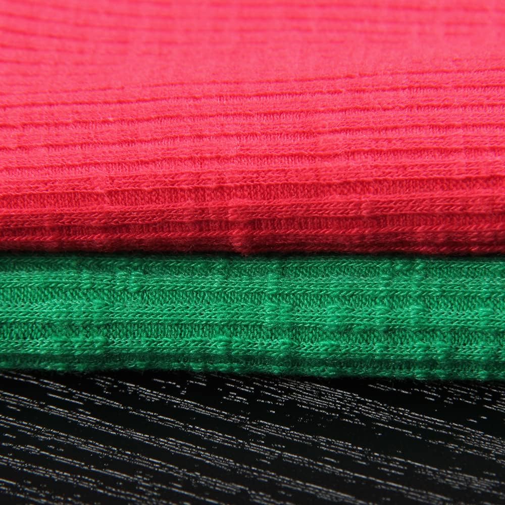 Roselux Women Long Sleeve Scoop Neck Ribbed Fitted Knit Shirt Basic T-Shirts - Image 8