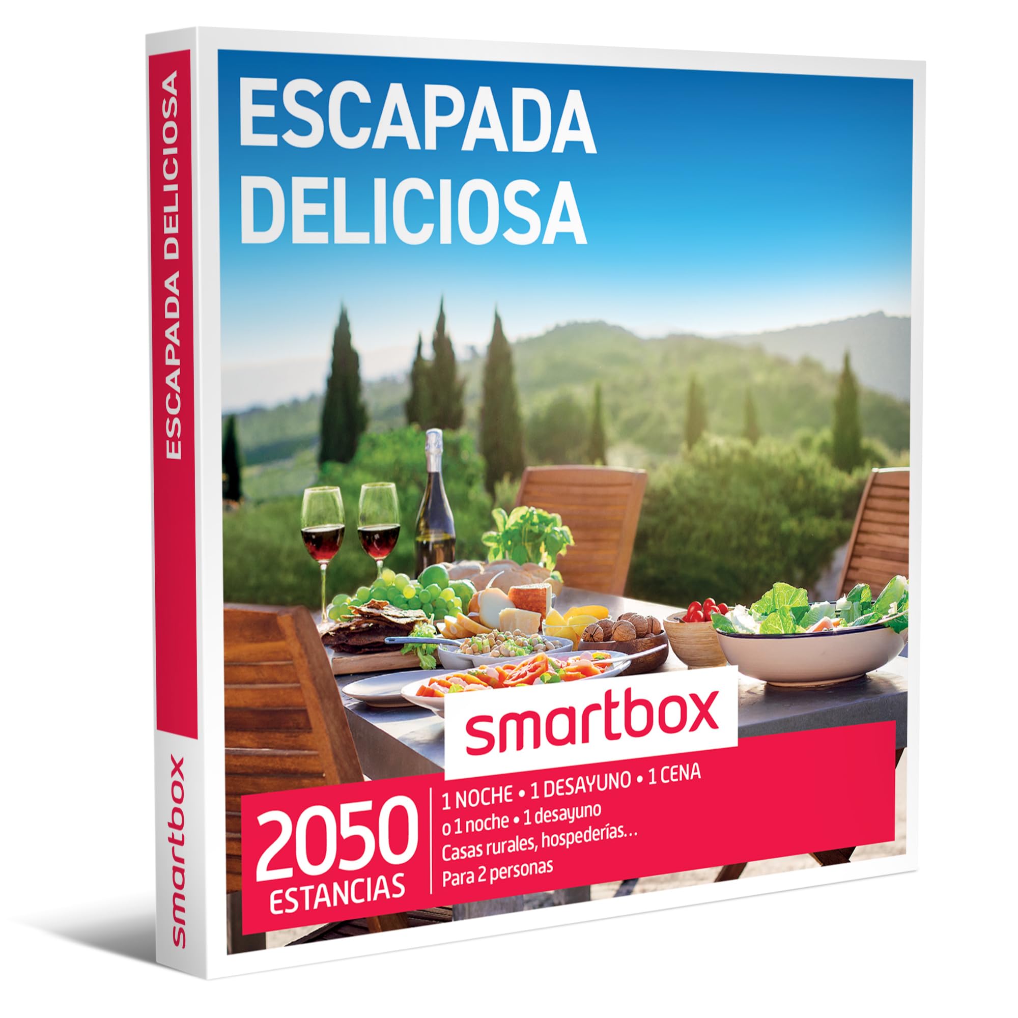 Smartbox - Caja Regalo Escapada Deliciosa - Idea de Regalo para Parejas - 1 Noche con Desayuno y Cena o Detalle para 2 Personas