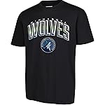 Ultra Game NBA Official Mens Super Soft Supreme T-Shirt - Unisex, Minnesota Timberwolves, Black, Large