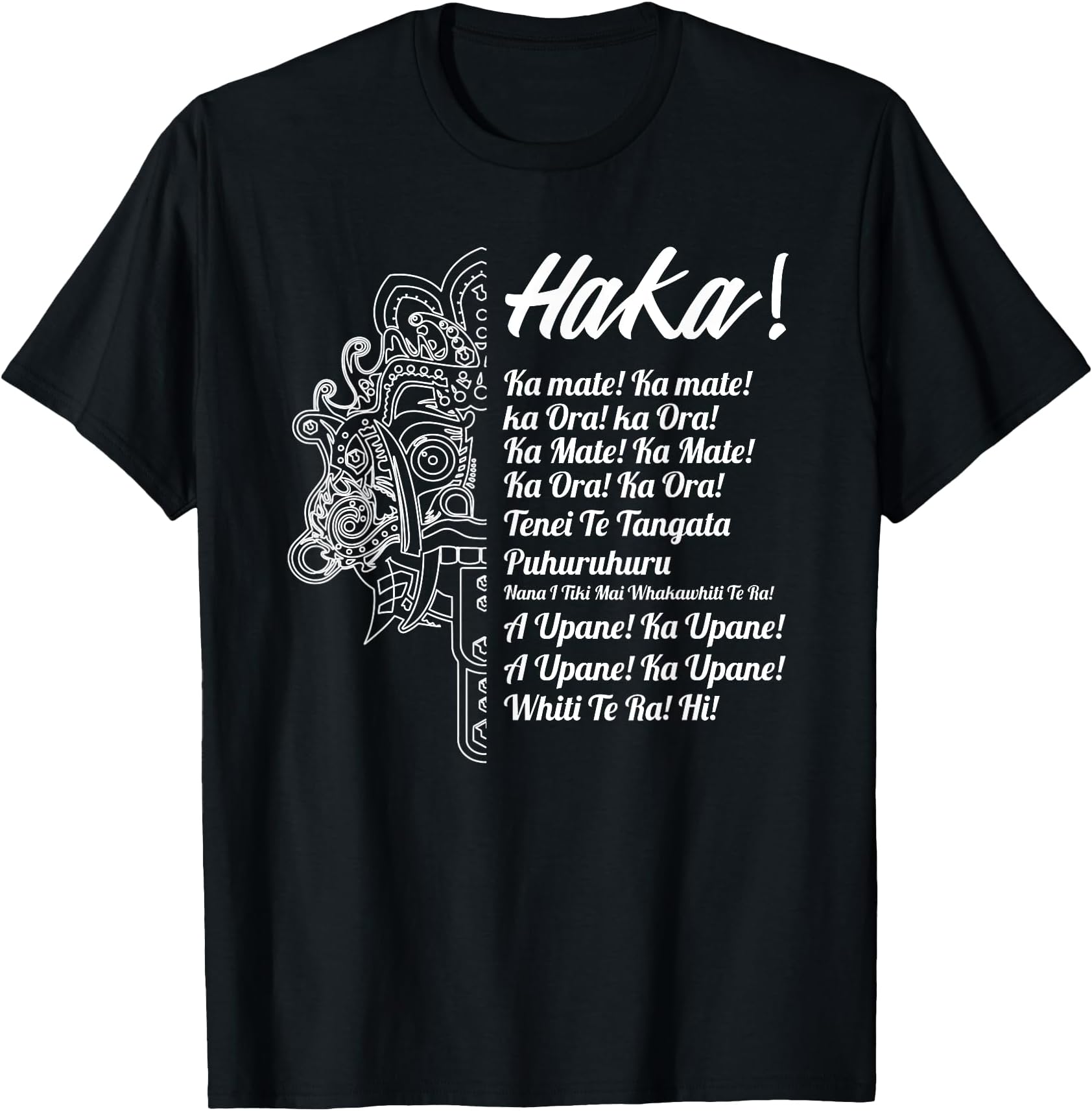 New Zealand Maori Haka T-Shirt - Ka Mate Rugby Tee T-Shirt