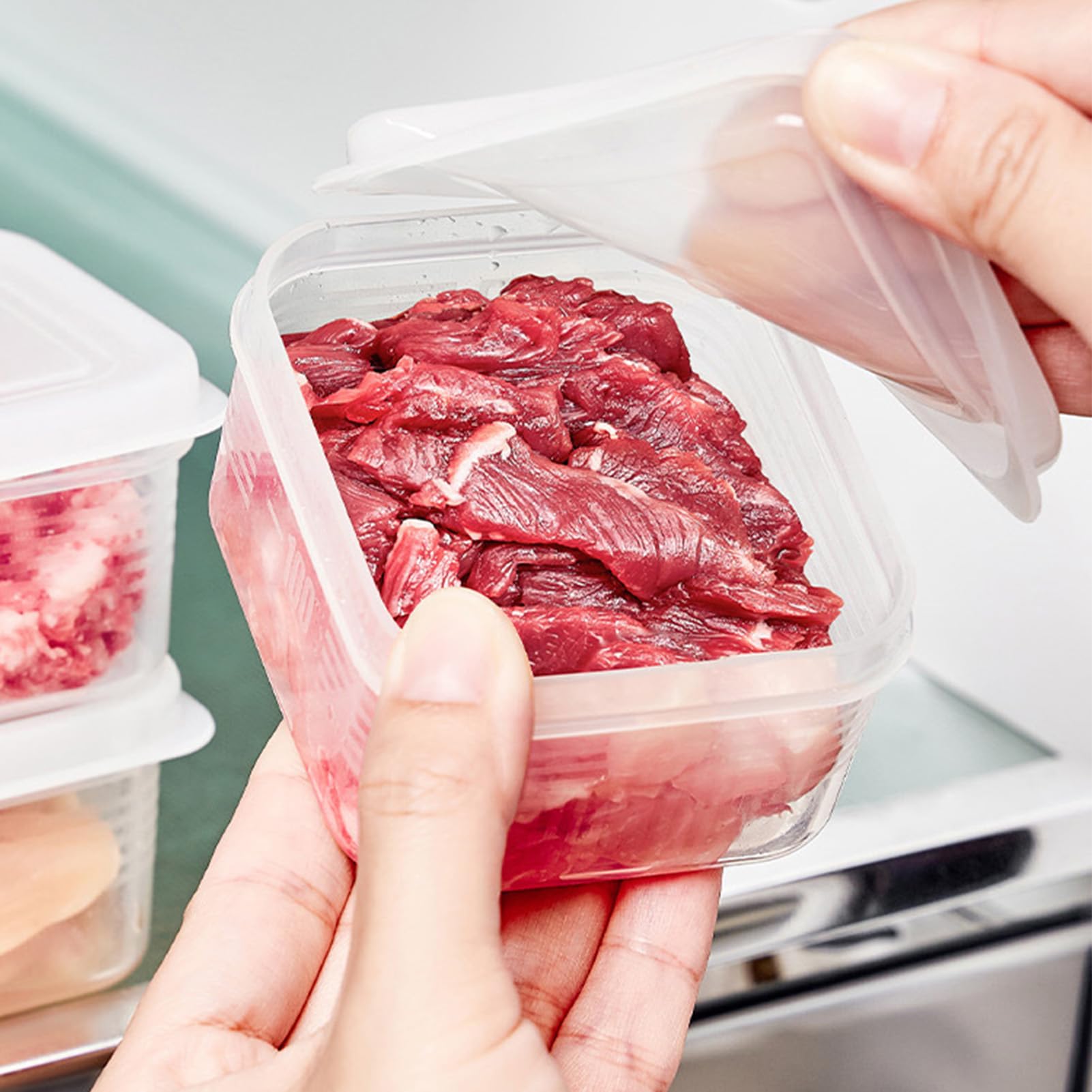 Frozen Meat Box - Convenient Storage Solution for Bacon and Frozen Foods - sturdy, Versatile, and Space-Saving - Easy to Clean