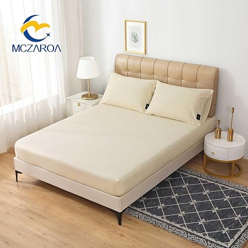 Miniatura 2 de Grounding Sheets Queen, 12% plata + 88% algodón orgánico, sábana bajera ajustable con bolsillo profundo para mejorar el sueño y el bienestar