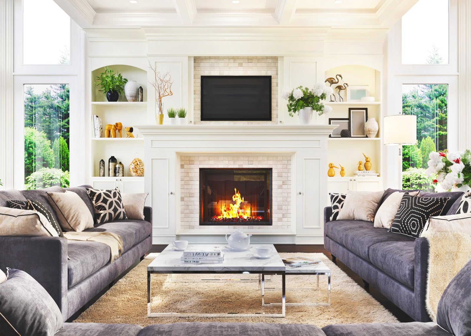 Luxury Living Room Fireplace Design Prime Home Design Luxury Living