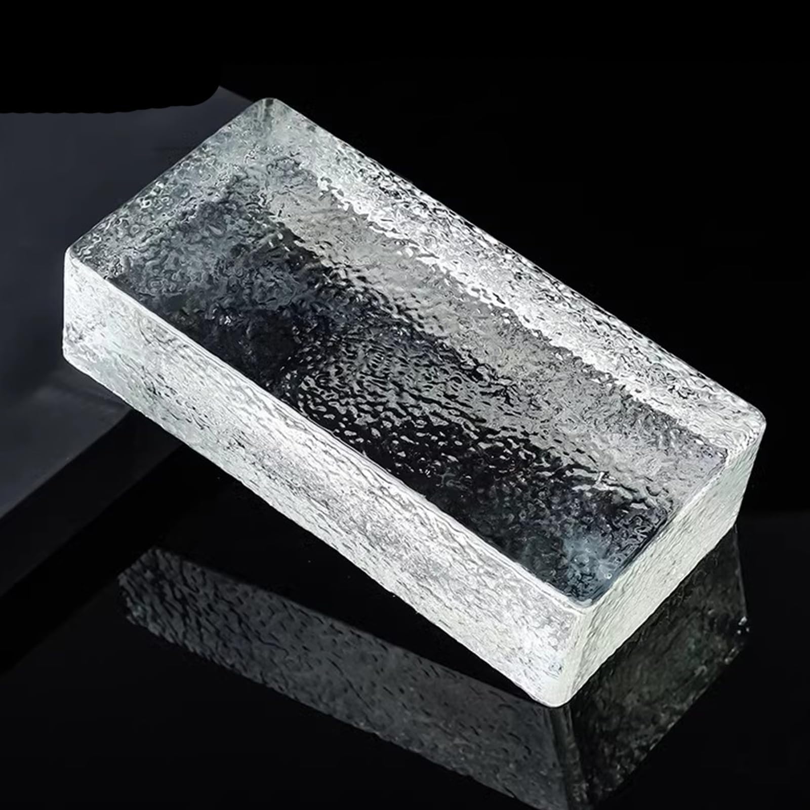 7.8 * 3.9 * 1.9in Glass Blocks ，Transparent Solid Glass Bricks，Decorative Partition Wall，for Room Divider Partition，Architectural Decoration，bar，Hotel(G)