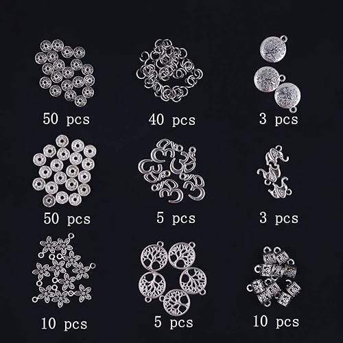 Miniatura 4 de Cuentas de perla, Fishdown 822 cuentas de perlas de unicornio con concha de sirena y arco iris