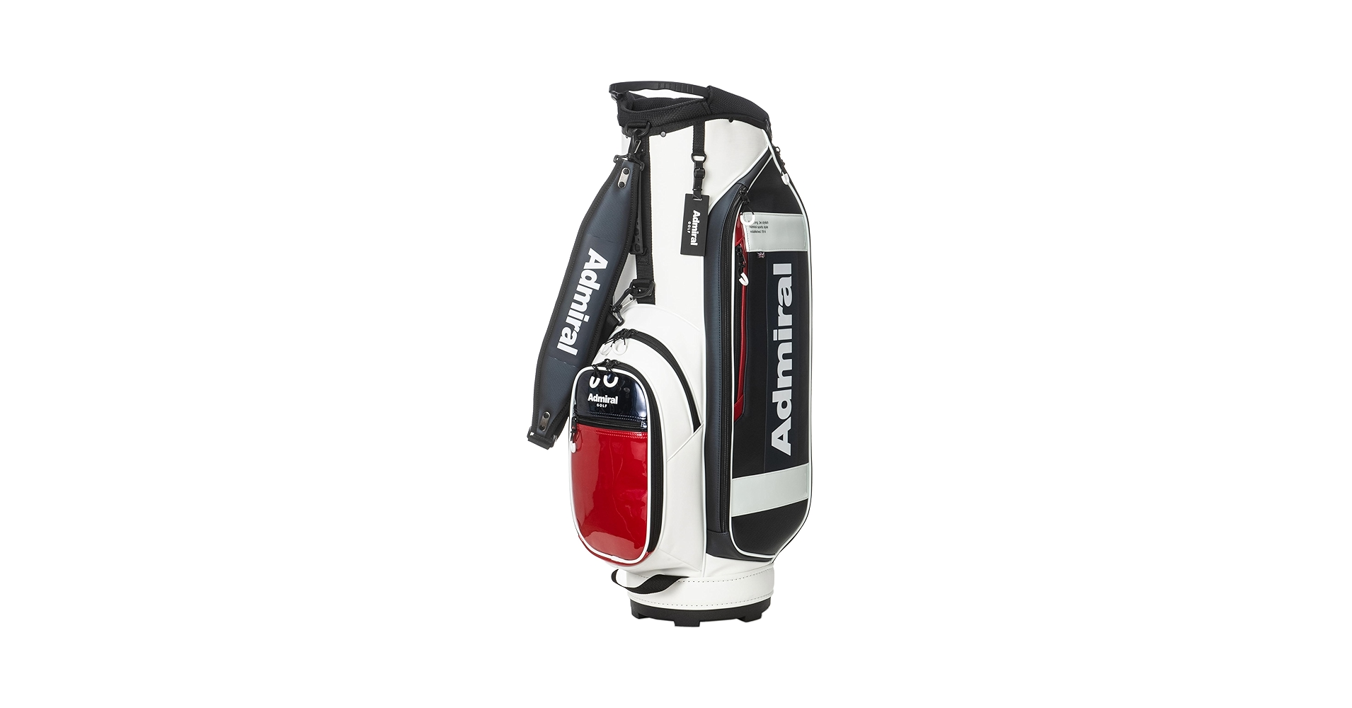 【新品未使用】Admiral ゴルフバッグ ADMG4BC5 アイボリー Admiral Golf アドミラル ゴルフ キャディバッグ カート式 4分割
