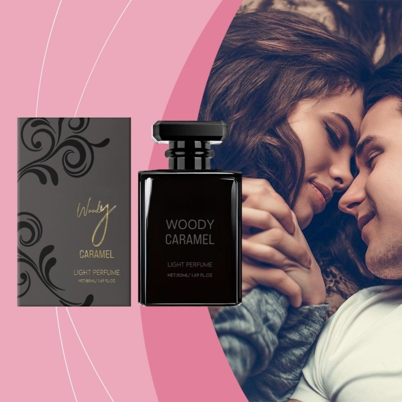Intense Gourmet Caramel, Vanilla & Musk Fragrance - Long-Lasting Wake - luksusowy pomysł na prezent karmelowa woda perfumowana 50 ml