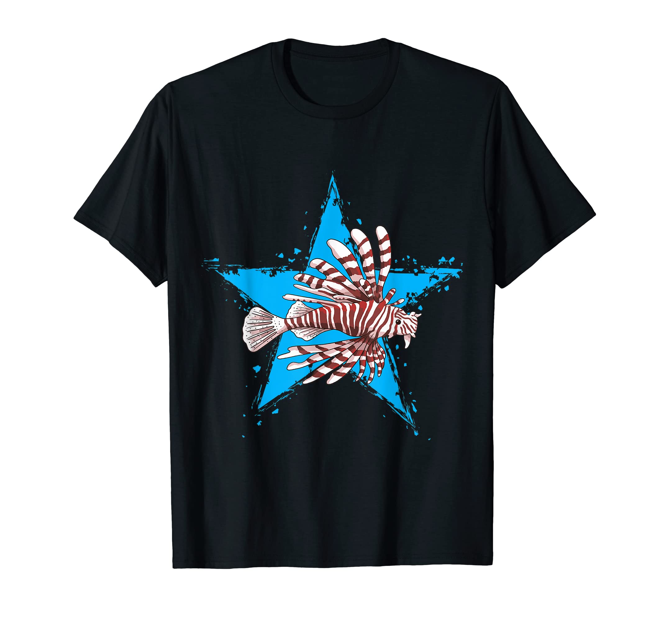 Devil Firefish Star Design Fish Love Lover Devil Firefish T-Shirt