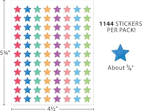 Miniatura 4 de Teacher Created Resources Mini pegatinas de estrellas de acuarela Valu-Pak