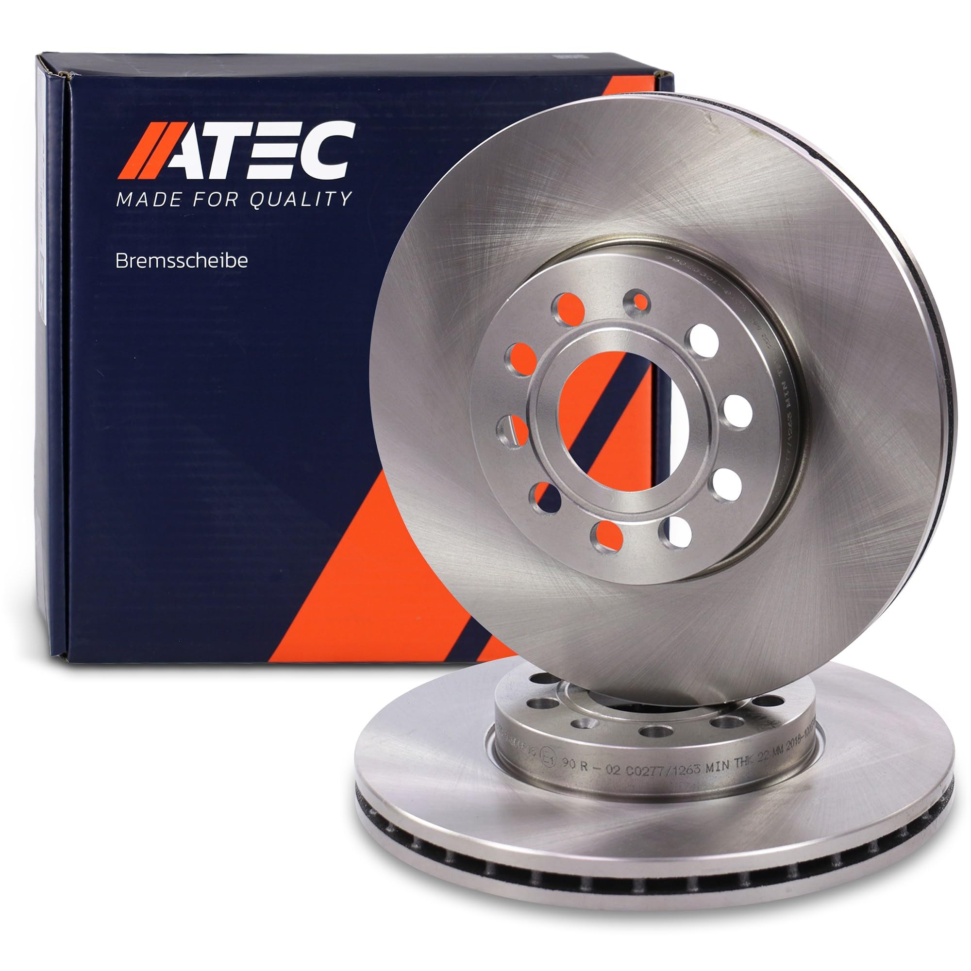 Set di freni ATEC Germany incl. dischi freno anteriori Ø 288 mm ventilati + | Compatibile con: AUDI A3, A3 Sportback, SEAT ALTEA, TOLEDO III, SKODA OCTAVIA II, OCTAVIA II Combi, SUPERB II