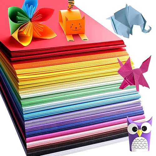 Origami Paper, Pack of 200 Sheets - 20 Vivid Colors