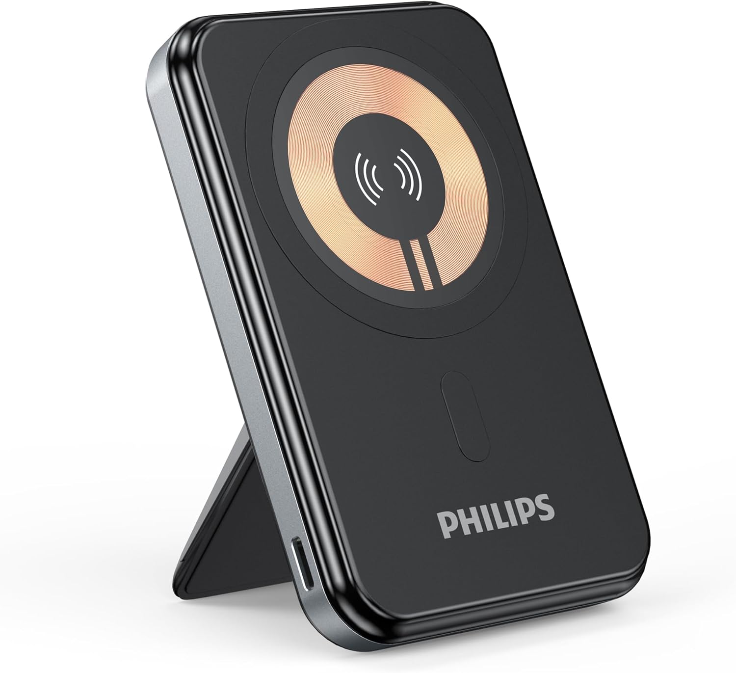 Philips モバイルバッテリー MagSafe マグネット式 ワイヤレス充電器 5000mAh 小型 2台同時充電 usb-c入出力 ポート/パススルー機能/スタンド付き PSE認証済 iPhone/Android対応 機内持込可能 DLP2551QBN - Amazonセール価格 ¥2,477