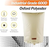 Vista 6 de Cubierta aislante de tubería para prevención de reflujo (5 °F) – Bolsa aislada para válvula de aspersor de riego – Cubierta de bomba de pozo de agua