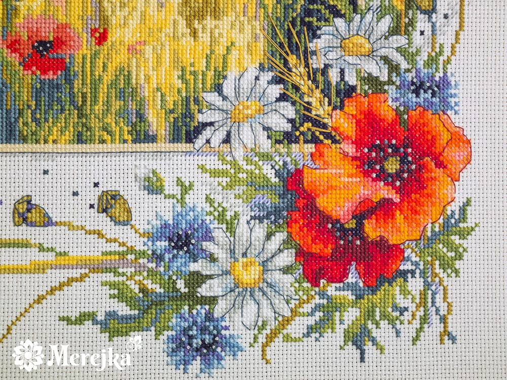 Merejka Kit punto croce contato, cotone, multicolore, 29,5 x 30 cm